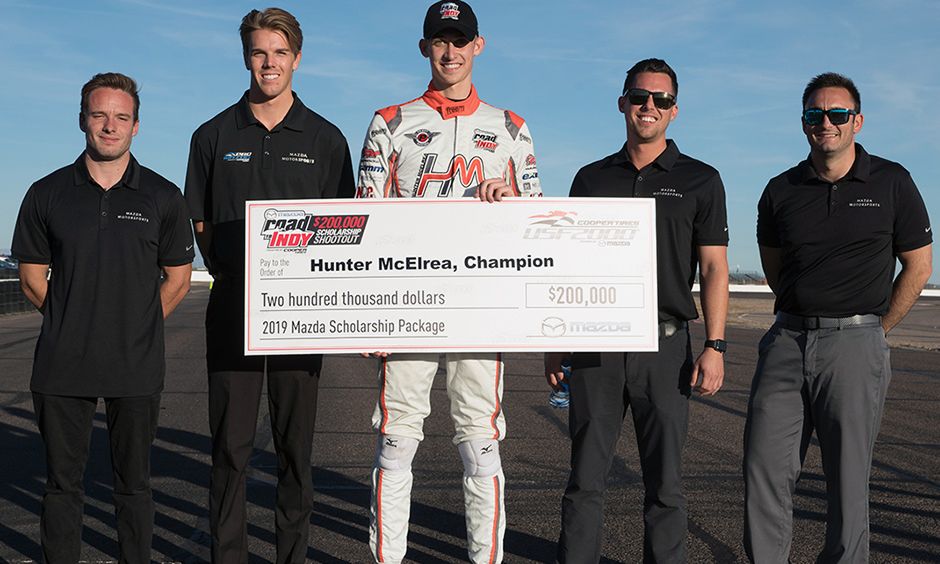 Hunter McElrea wins Road to Indy Shootout