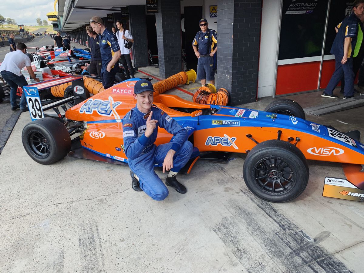 Antonio Astuti first in action-packed Formula 4 sequel in Sydney
