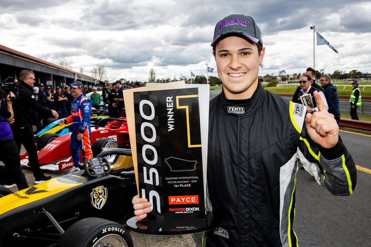 James Golding wins red-flagged S5000 feature race