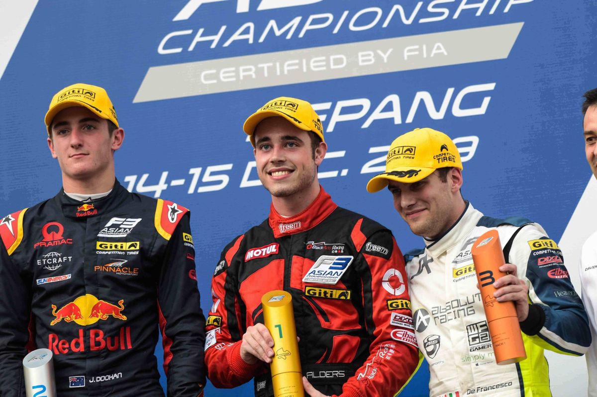 Joey Alders takes F3 Asia win on debut with Jack Doohan in second