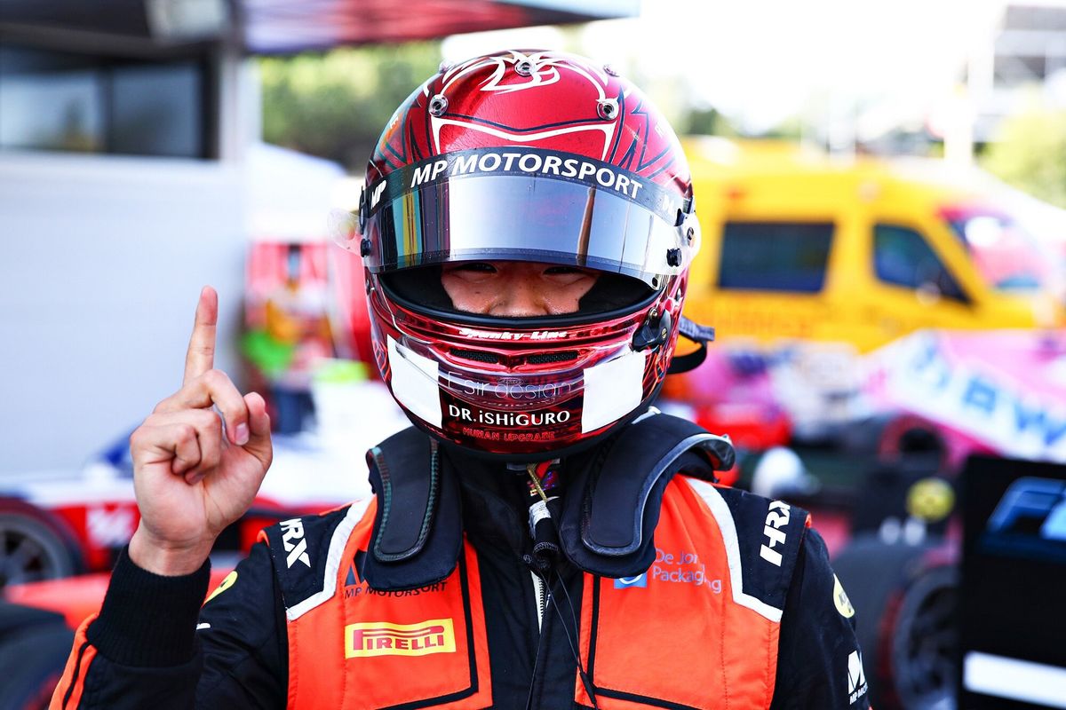 Nobuharu Matsushita wins frantic FIA F2 feature race in Barcelona