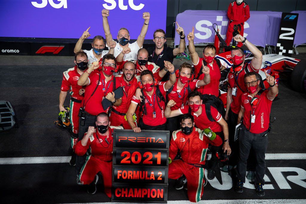 Prema Racing celebrates 2021 FIA Formula 2 Team Championship