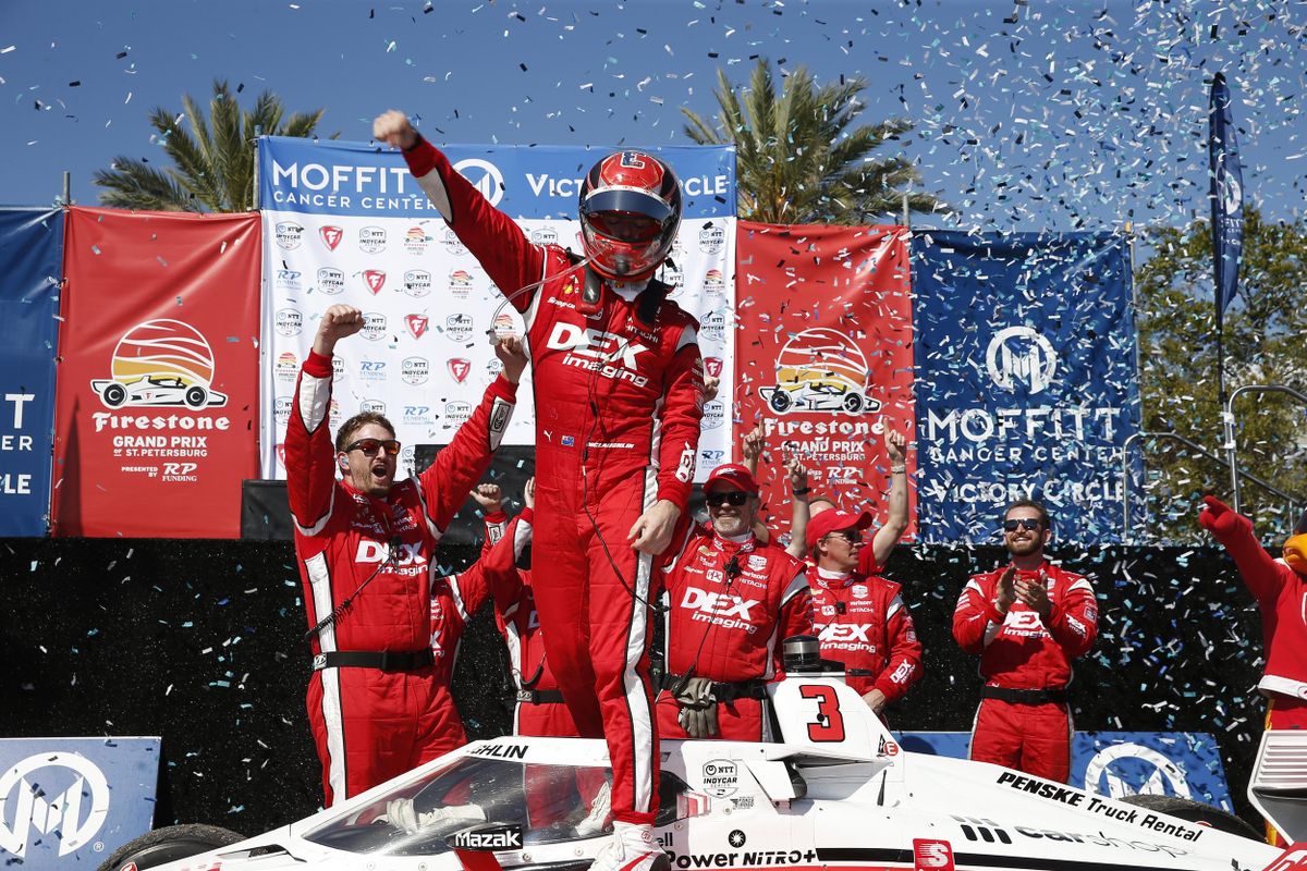 Scott McLaughlin converts for maiden Indycar victory in St Petersburg