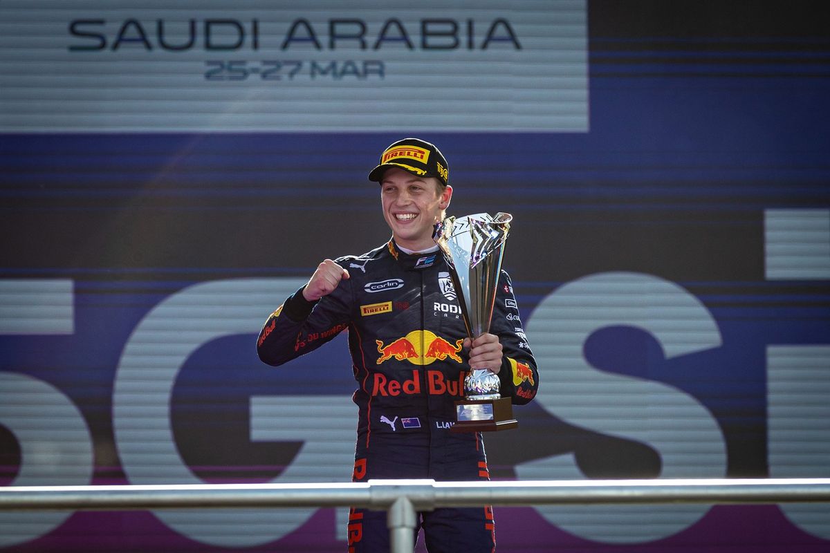 Loose wheel in Saudi Arabia halts Liam Lawson's podium streak