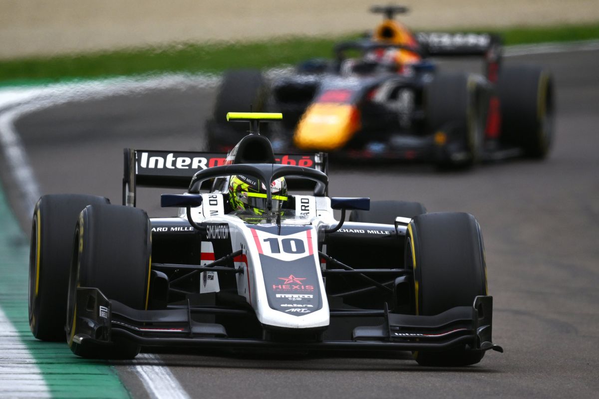 Theo Pourchaire wins strategy battle to take Imola F2 feature race, Jack Doohan in start-line crash