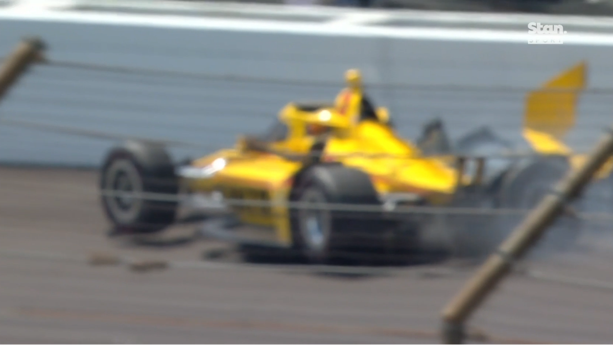 Scott McLaughlin crashes out of Indy 500