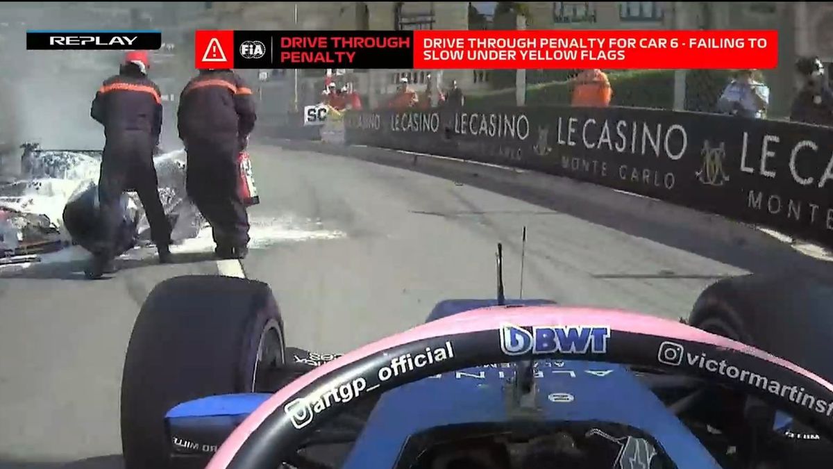 Victor Martins penalised for near-miss with Monaco marshals