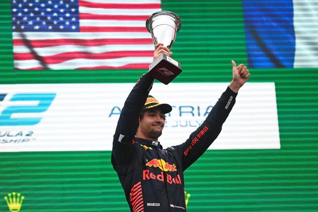 Jak Crawford wins "insanely tough" Formula 2 sprint race in Austria