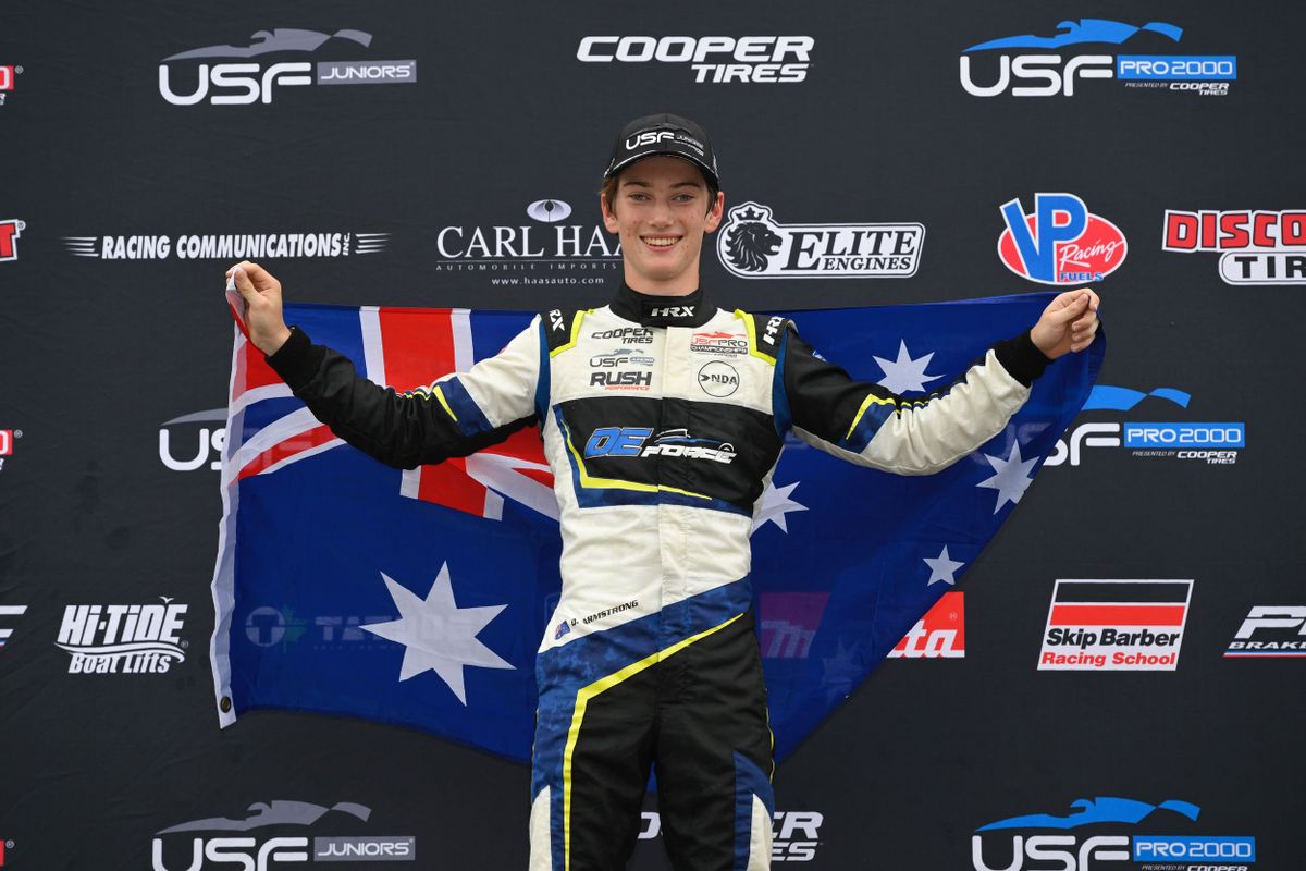 Victory for Quinn Armstrong in USF Juniors at Mid-Ohio
