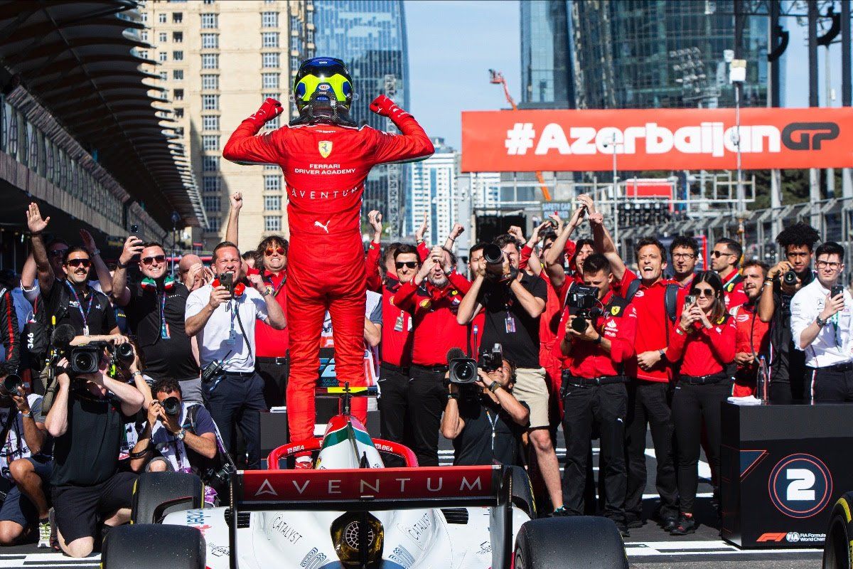 Ollie Bearman tops dramatic climax to Formula 2 Baku sprint