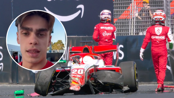 Local teammates Wharton and Sharp withdraw from Australian GP after heavy crash, injury concerns