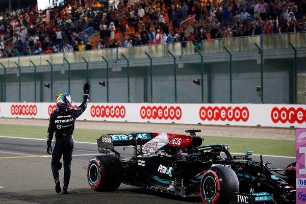 Hamilton on pole in Qatar as threat of penalty looms over Verstappen