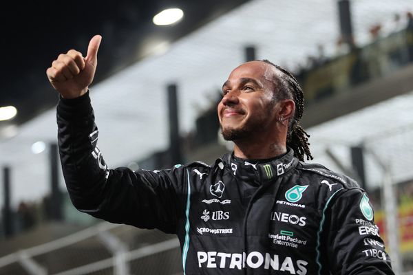 Hamilton puts 'brutal' Mercedes on pole after Verstappen crashes out in Saudi Arabia