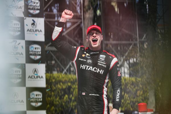 Josef Newgarden takes Indycar victory at Long Beach as Scott McLaughlin spins out