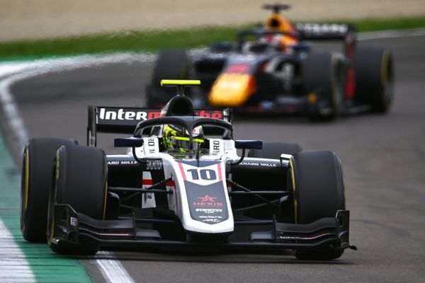 Theo Pourchaire wins strategy battle to take Imola F2 feature race, Jack Doohan in start-line crash