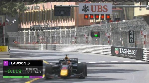 Liam Lawson on tentative Monaco pole as breathtaking crash ends Formula 2 qualifying
