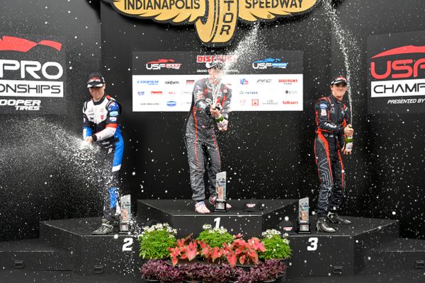 Lochie Hughes takes lead of USF2000 championship with Indy podium