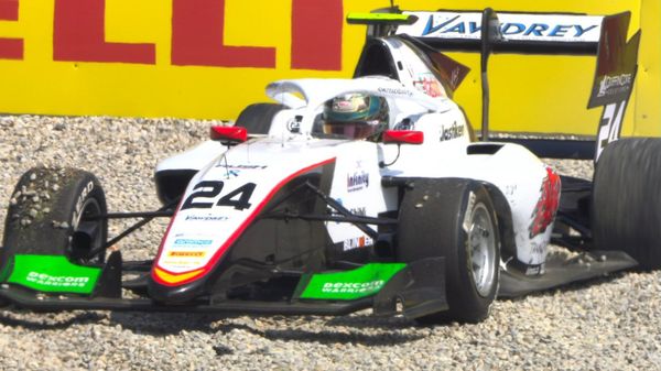 "Drove right into him!" - Christian Mansell out of Barcelona F3 sprint race