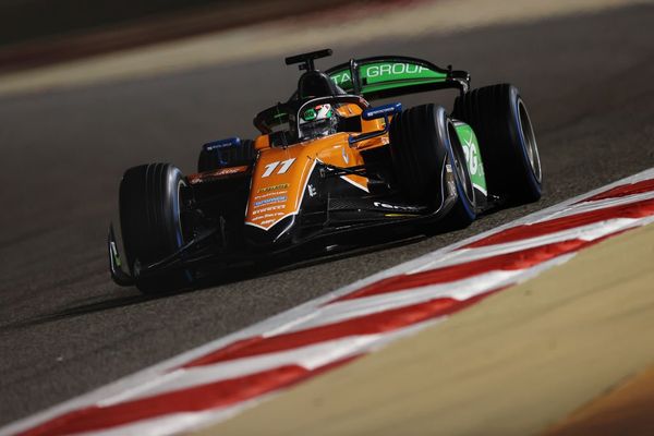 Dennis Hauger tops rainy first day of Formula 2 pre-season test in Bahrain