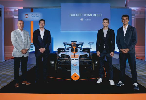 Williams unveils Gulf livery for Singapore, Japan and Qatar after fan vote