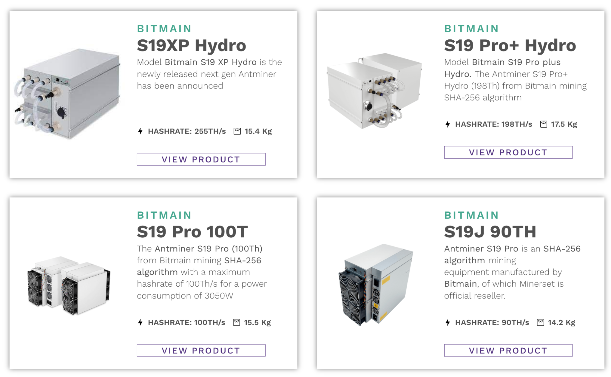 Buy bitcoin ASIC miner Minerset