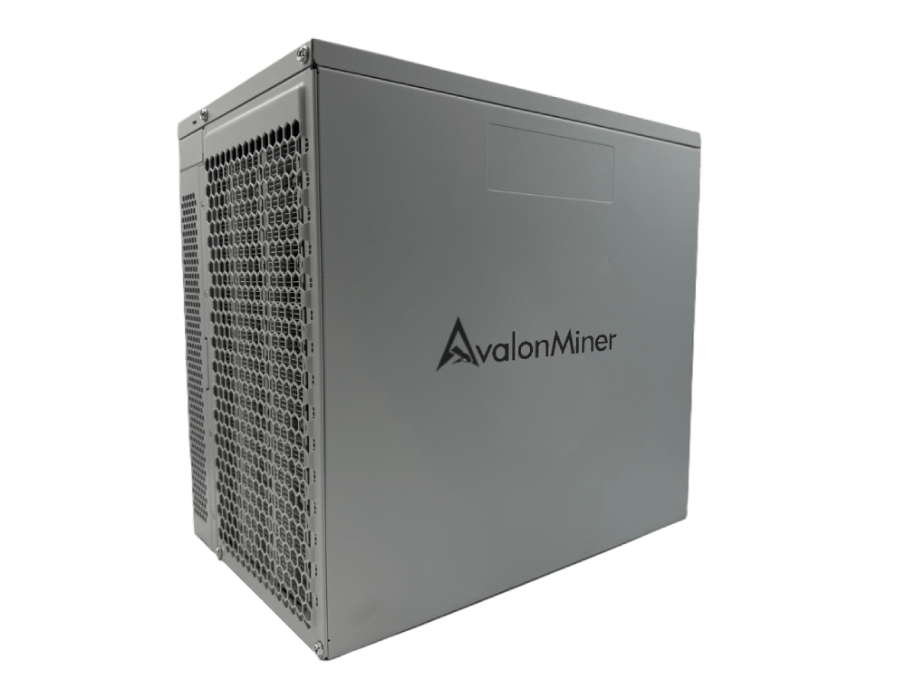 Canaan Avalon A16 Bitcoin ASIC miner, back three-quarter view showing ventilation grills