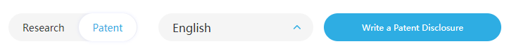 Click 'Write a Patent Disclosure' to start patent writing