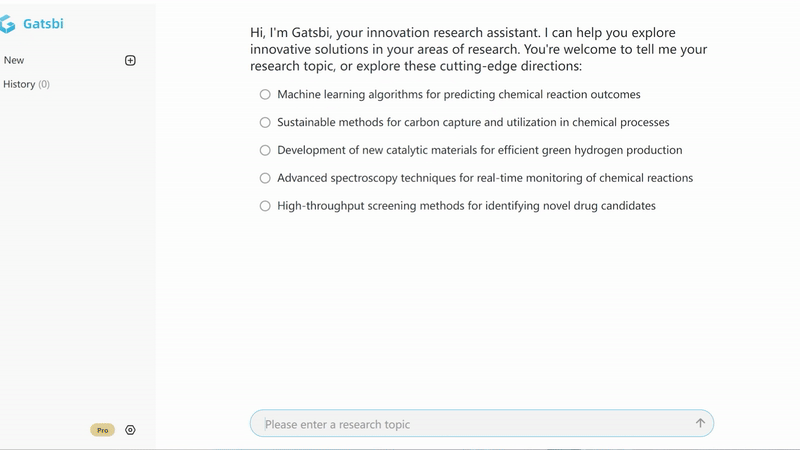 Innovative Ideation with Gatsbi