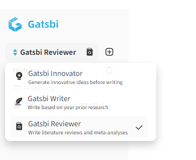 Switch to Gatsbi Reviewer before you start