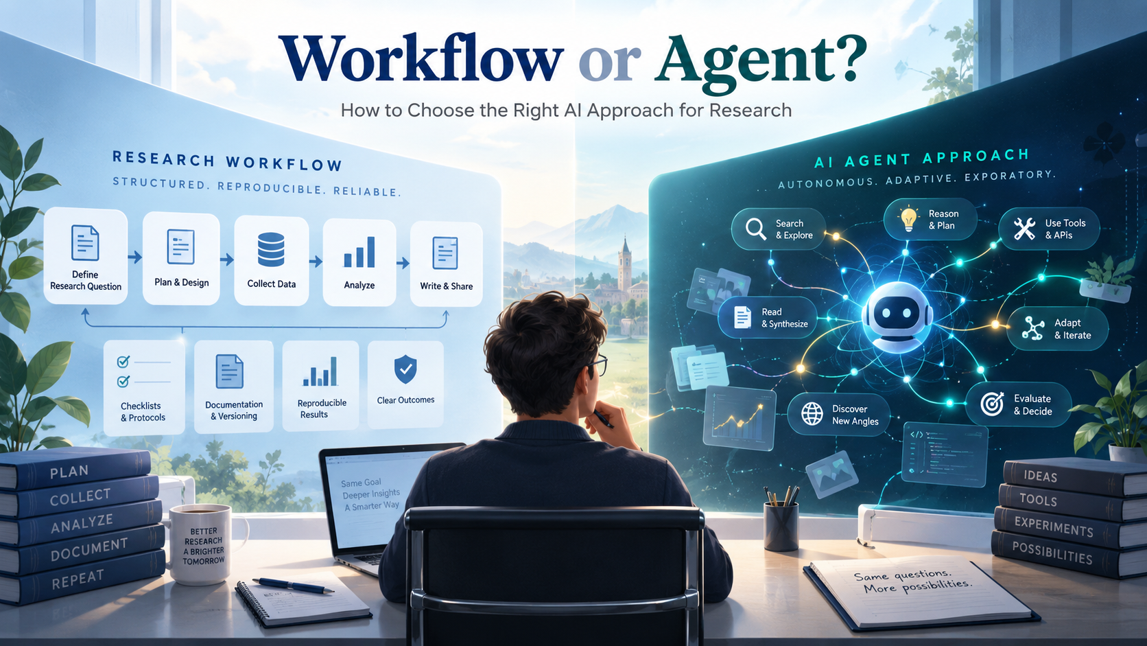 AI Workflows vs. AI Agents for Research: Which Should You Choose?