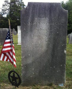 Samuel Osborn, Esq. [abt. 1734-28 June 1813] Revolutionary War Patriot 