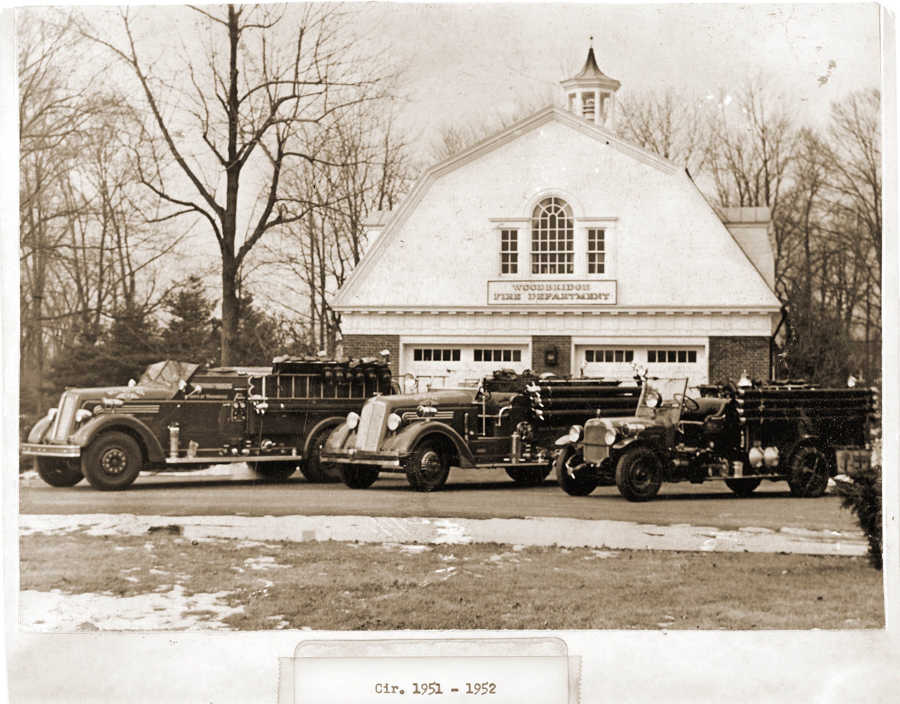 Historic photo circa 1951, courtesy of the Fire Association.