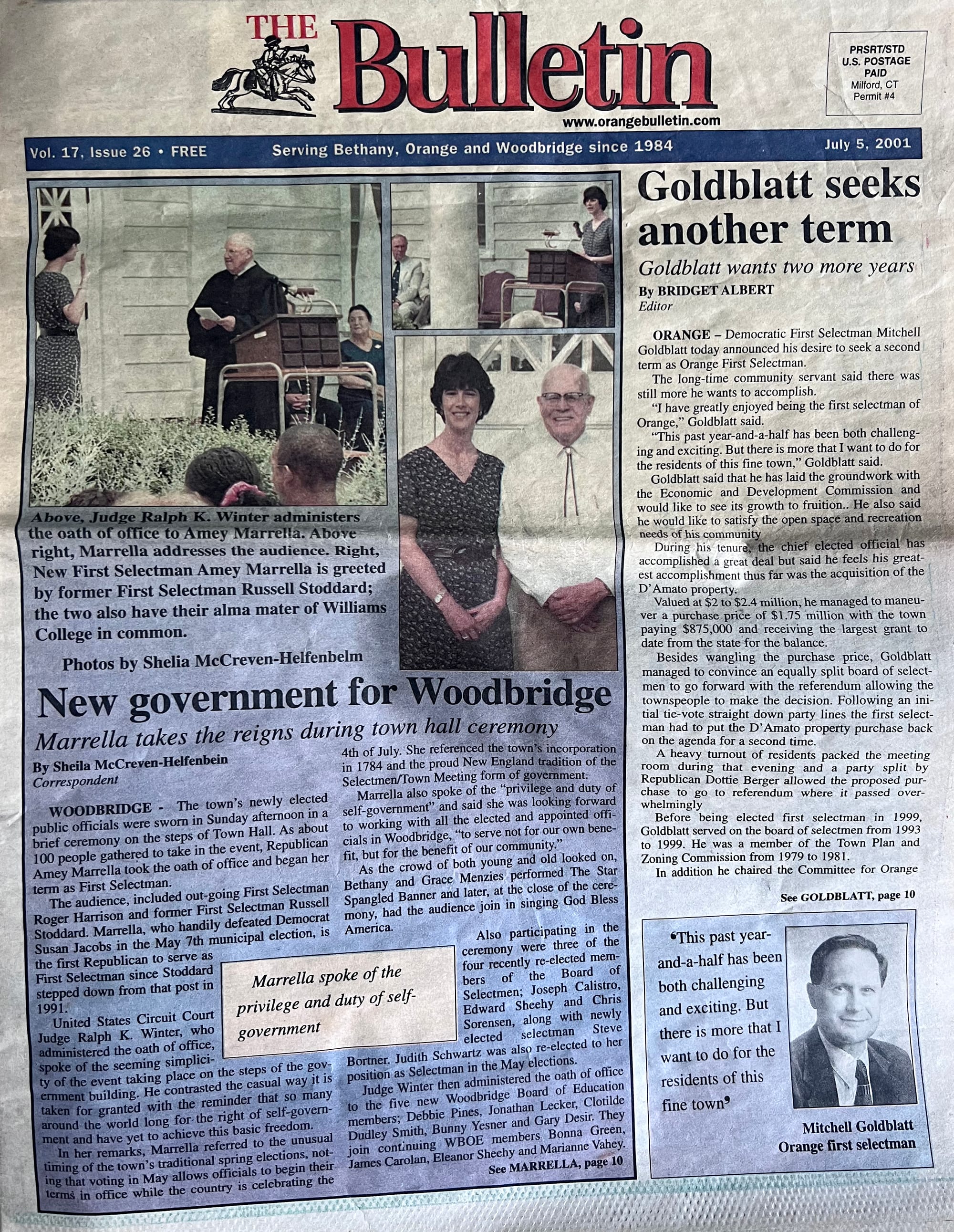 Orange Bulletin 07-05-2001