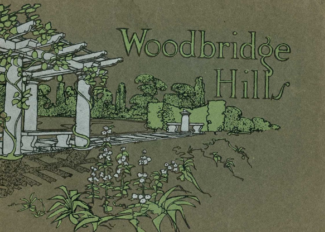 The 1911 booklet 'Woodbridge Hills" (click image to view full PDF)