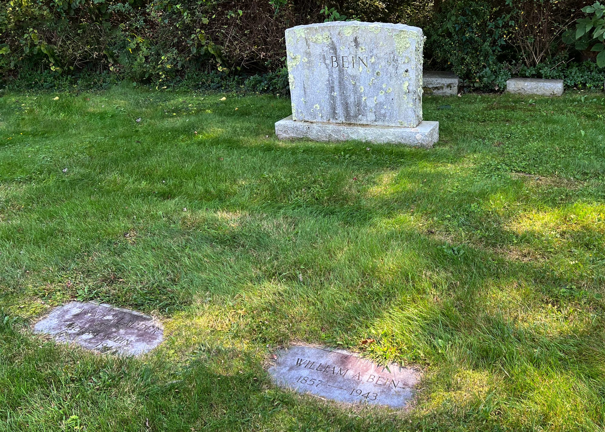 Gravestones at Eastside cemetery on Pease Road in Woodbridge, CT