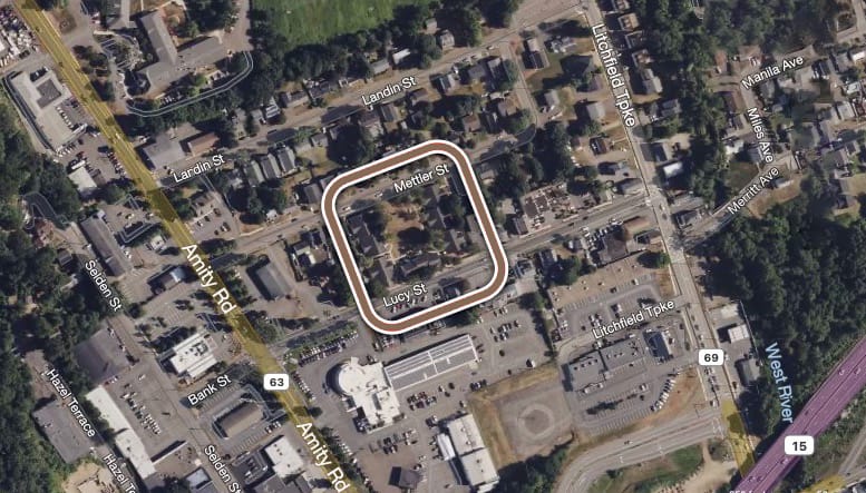 Lucy and Metler streets aerial photo