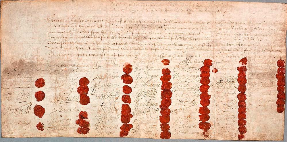 King Charles I death warrant