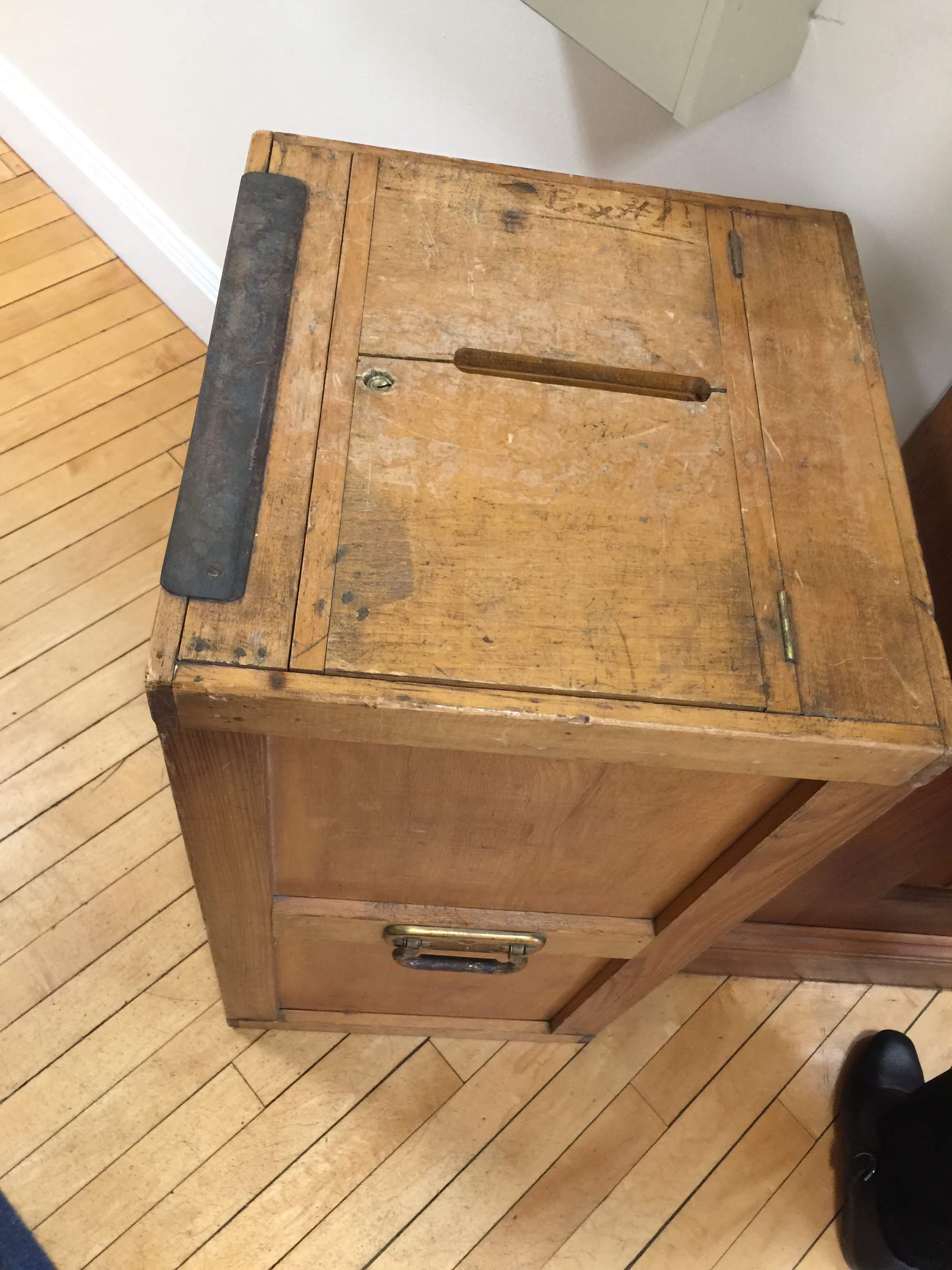 Old ballot box at Town Hall
