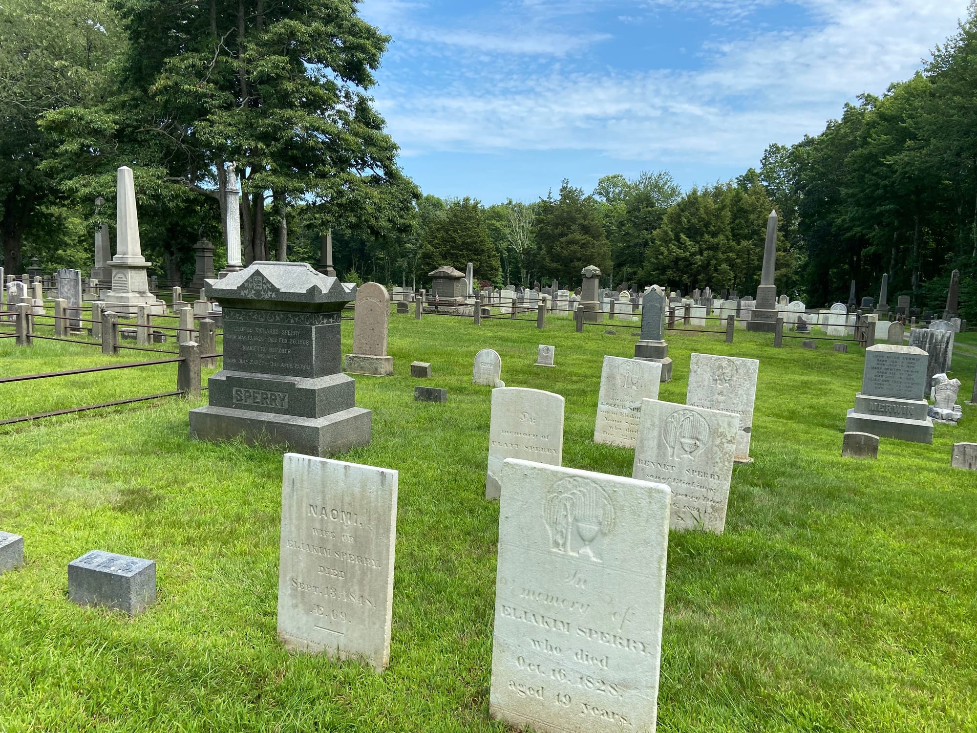 Eliakim Sperry plot at Eastside, photo courtesy of FAG.