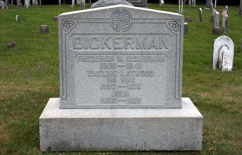 Dickerman gravestone in Hamden, CT