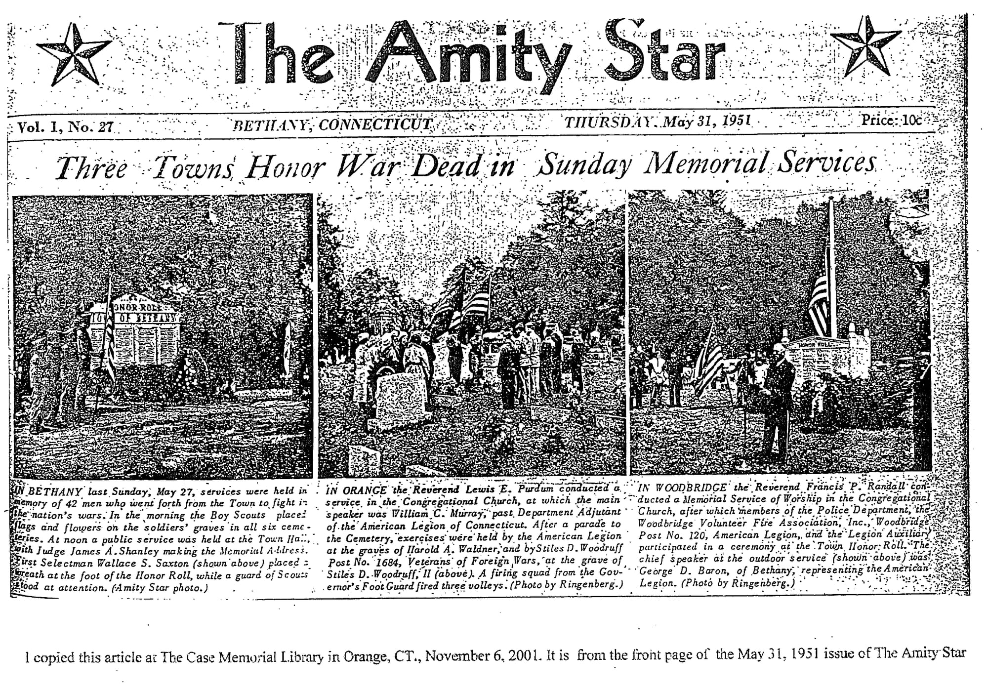 The Amity Star, May 31, 1951