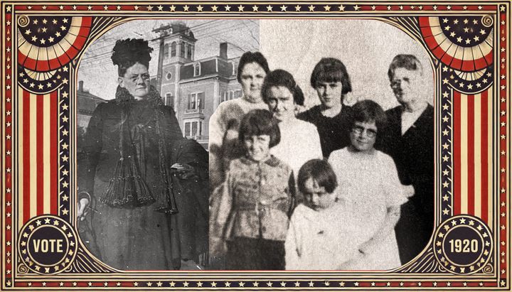Three generations of women in the 1920s