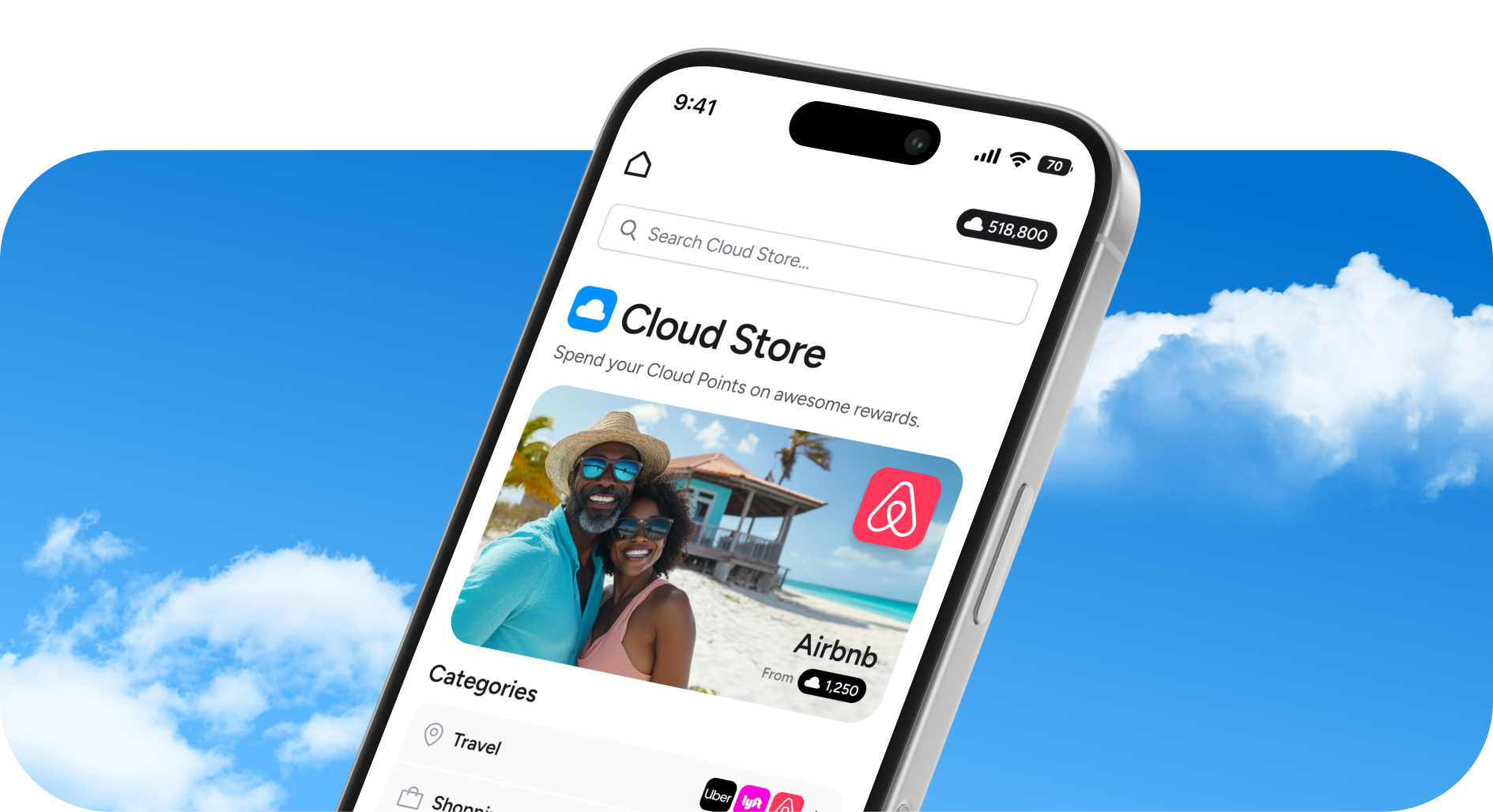 Cloud Store. Spend your Cloud Points on awesome rewards.