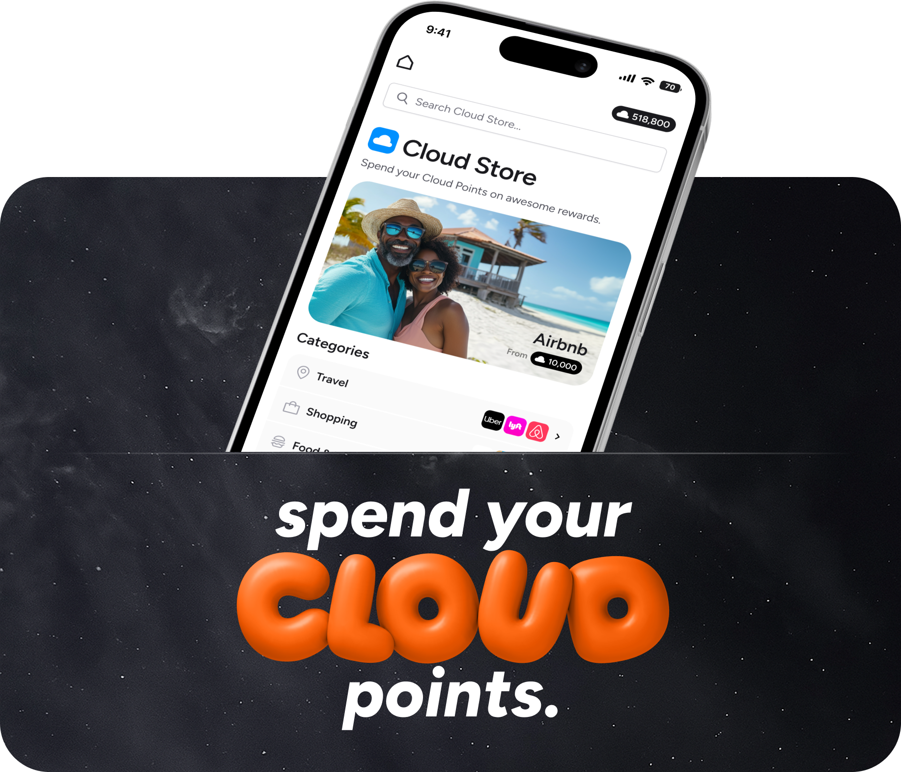 Cloud Store. Spend Your Cloud Points.