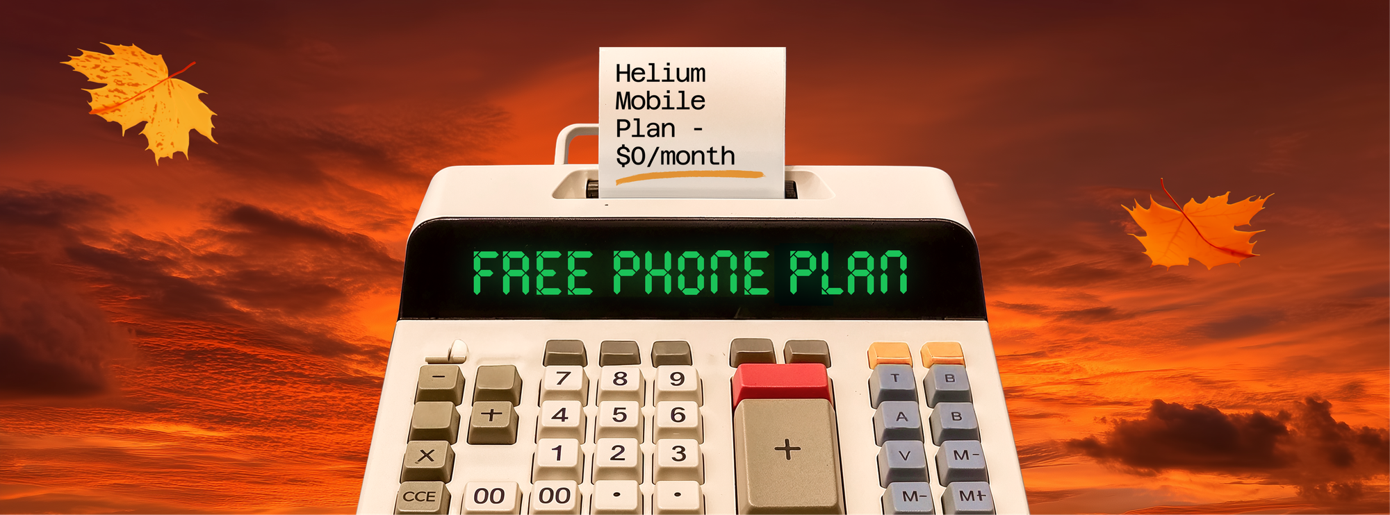 Helium Mobile Plan: $0/month