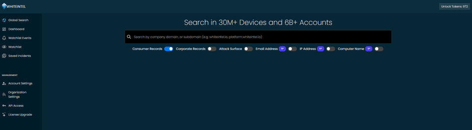 Rebranded WhiteIntel Platform