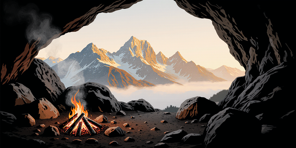 First view from the Cave