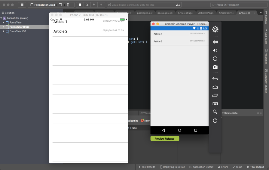 ListView with ItemTemplate