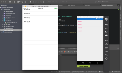 ListView with ReactiveUI ViewModel