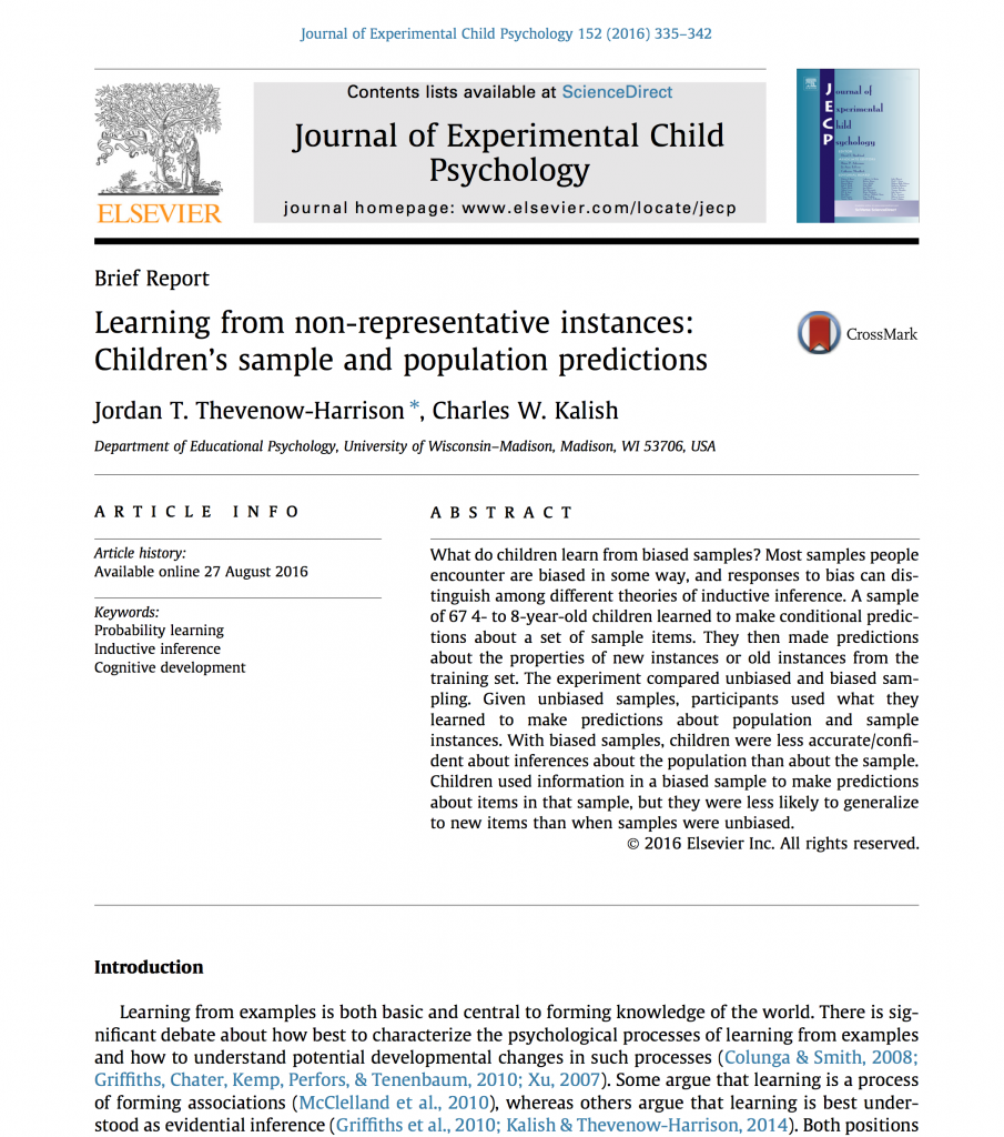 Paper: Learning from Non-Representative Instances